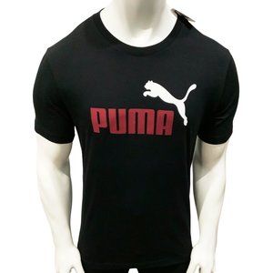 NWT PUMA AUTHENTIC MEN'S BLACK CREW NECK SHORT SLEEVE T-SHIRT SIZE S L